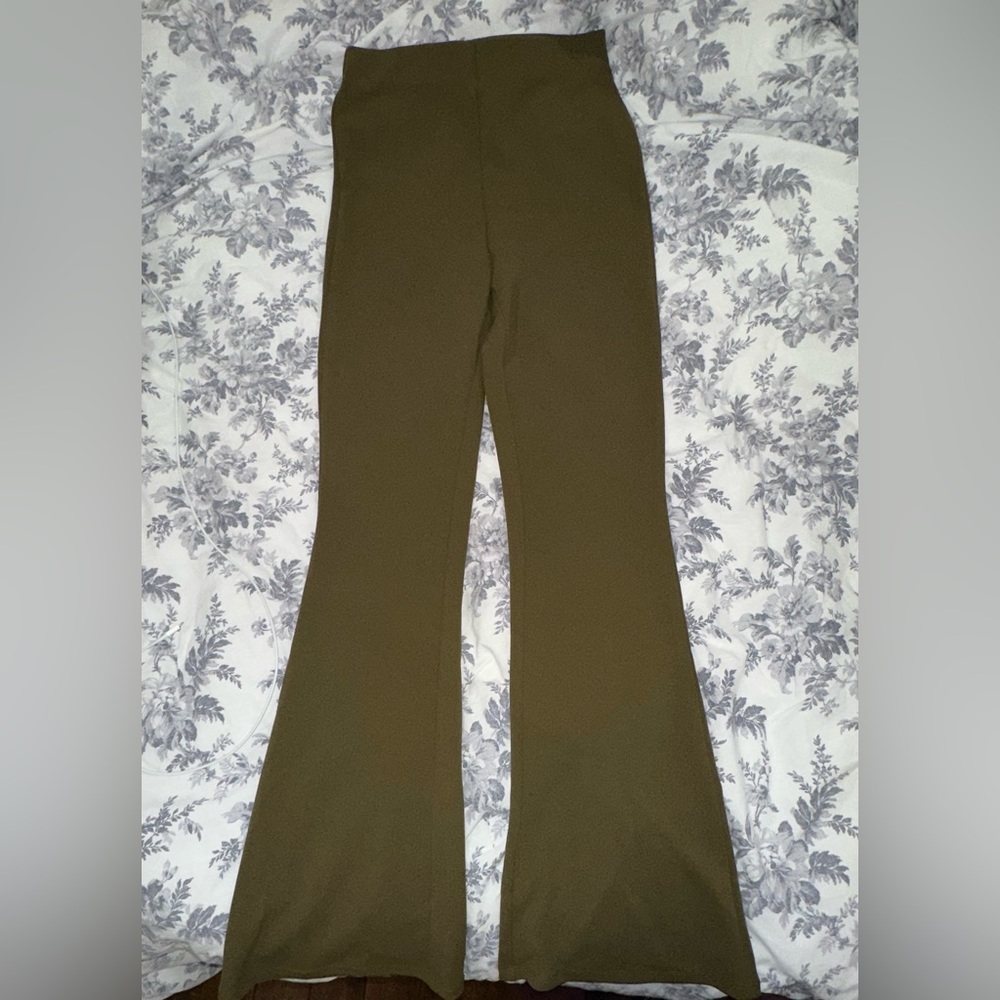 Olive Flared Pants